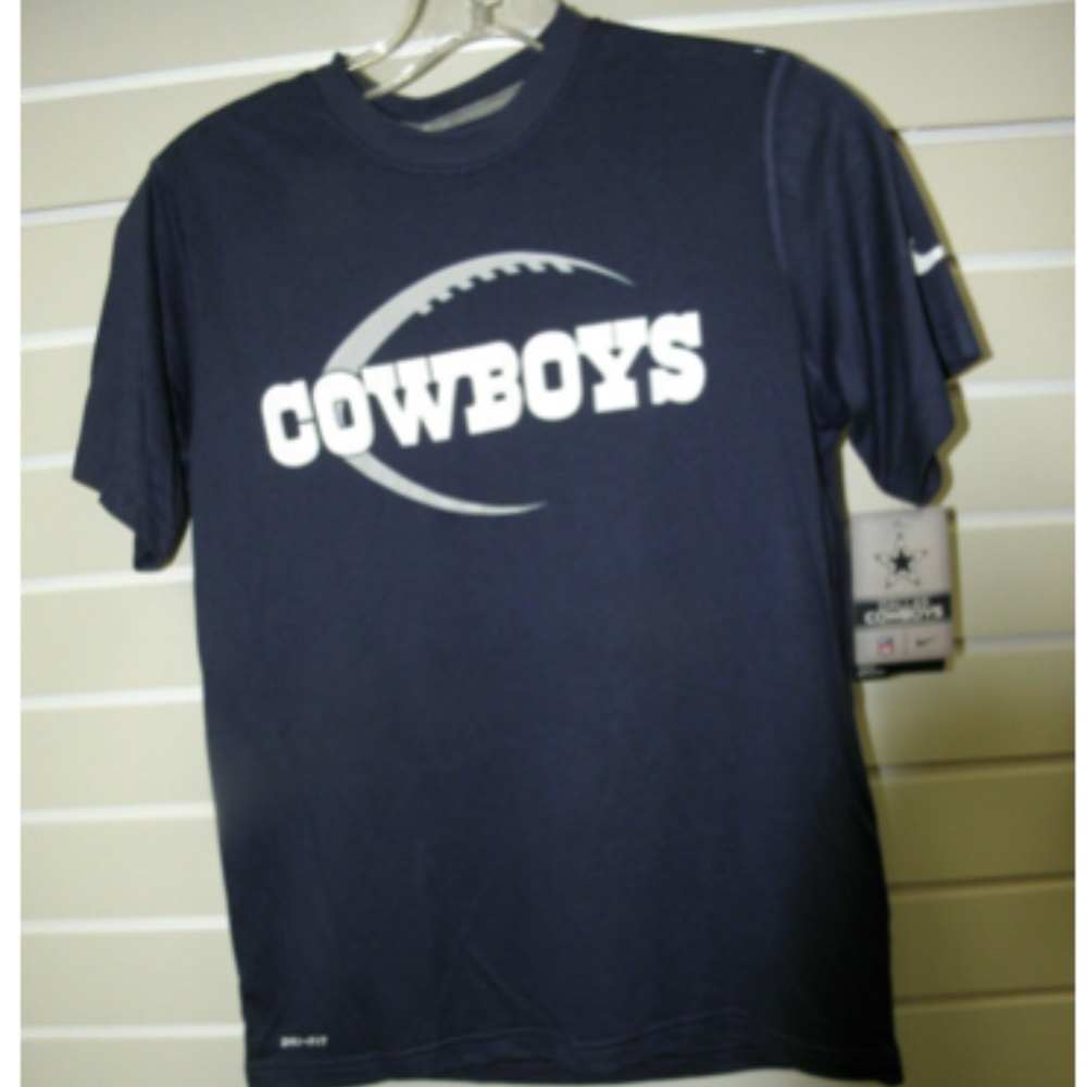 NIKE Dallas Cowboys Youth NFL Helmet T-Shirt M